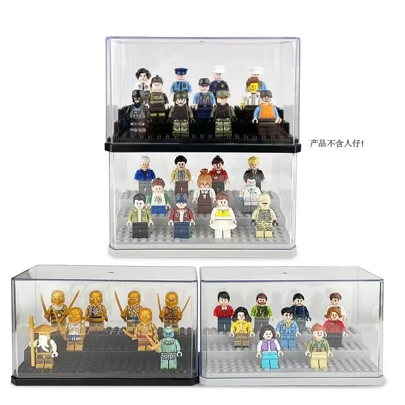 Kids Education Things - Acrylic Minifigures Display Case, Stackable and