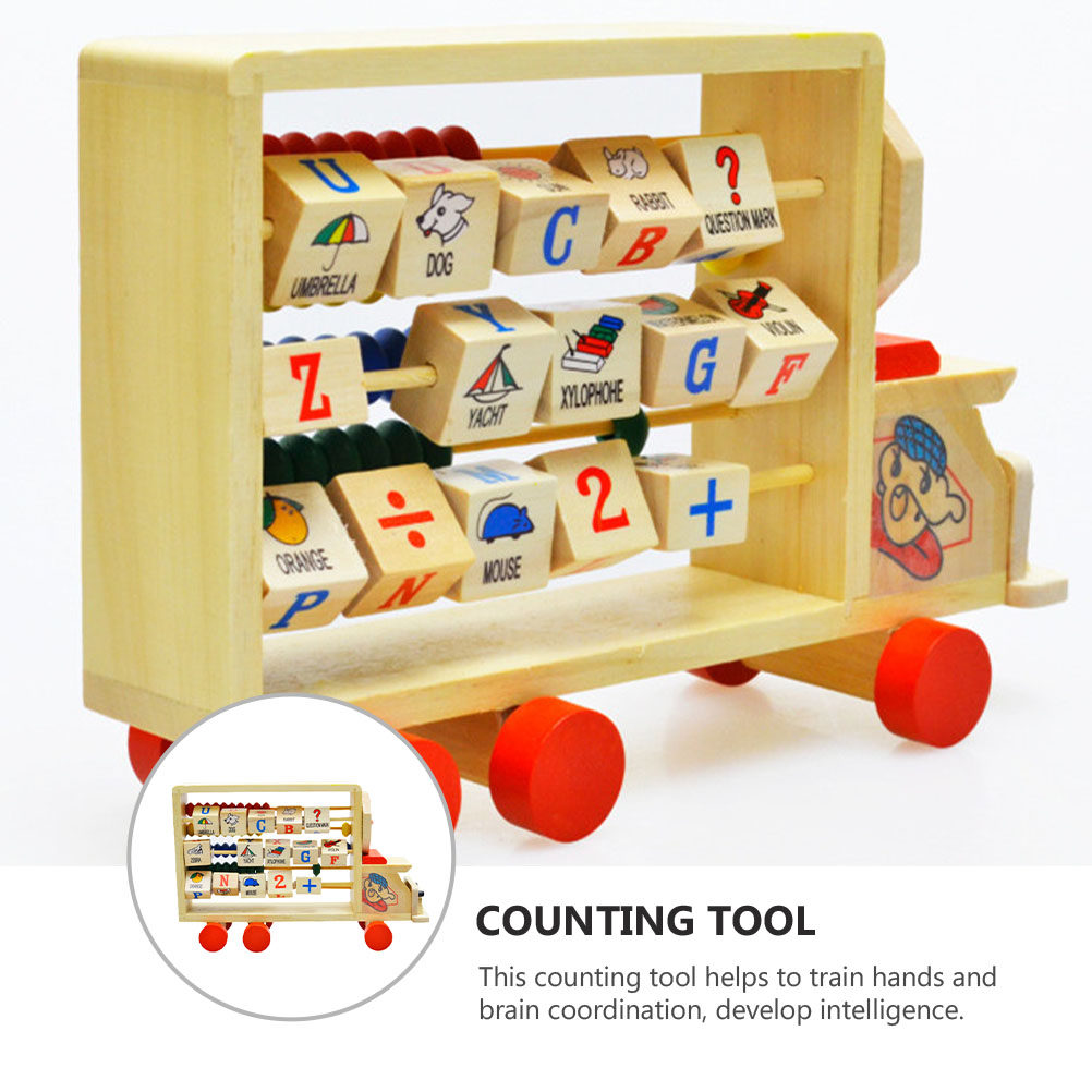 Wooden Abacus Stand Colorful B - огляд і ціна Abacus Counting Bead