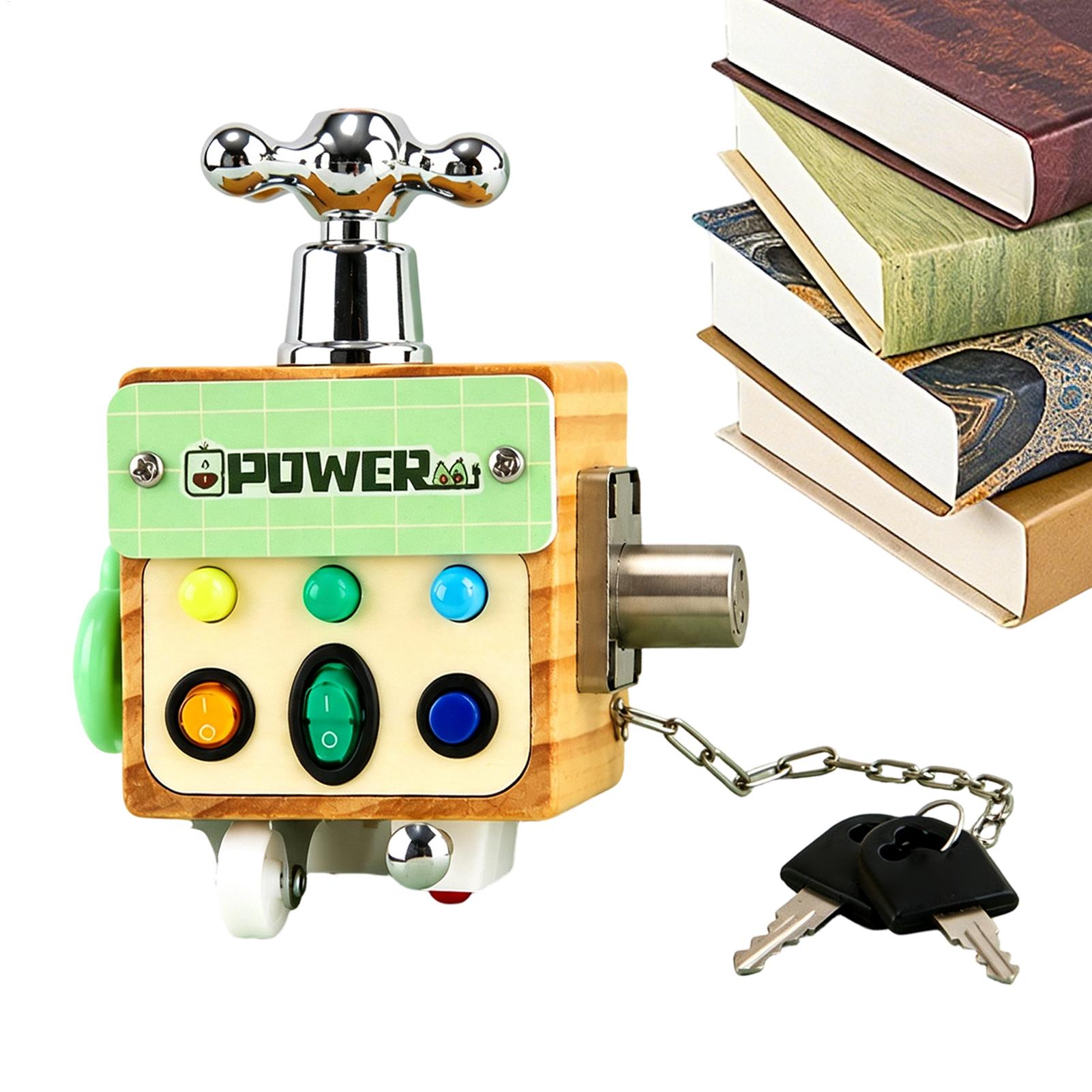 Wooden Activity Cube LED Ammet - огляд і ціна Kids Education Center