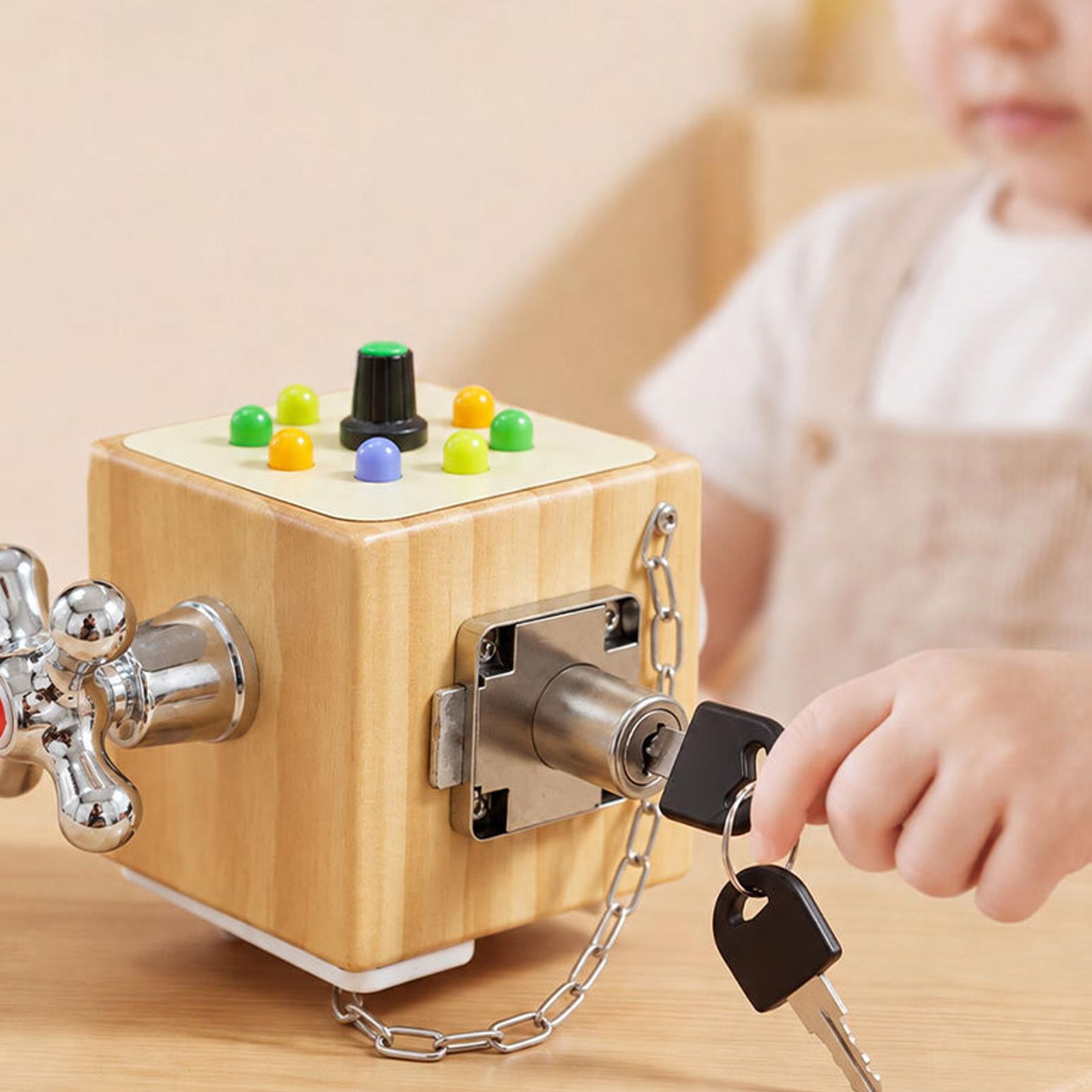 Wooden Activity Cube LED Ammet - огляд і ціна Kids Education Center