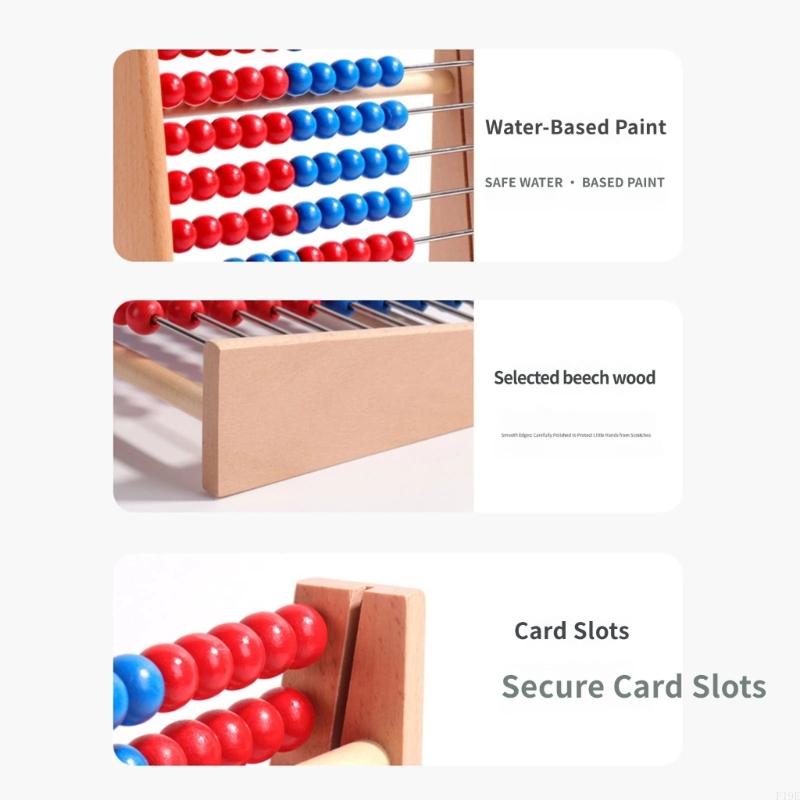 Wooden Abacus with Red and Blu - огляд і ціна Abacus Counting Bead