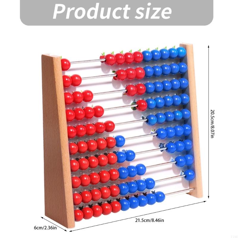 Wooden Abacus with Red and Blu - огляд і ціна Abacus Counting Bead
