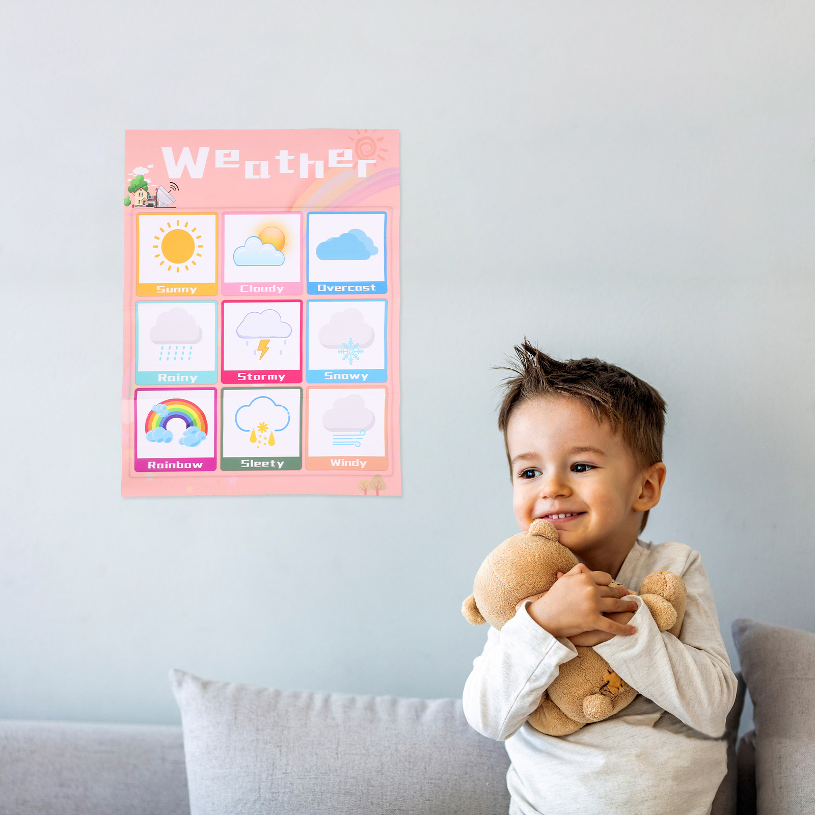 1Pcs Quality English Hanging E - огляд і ціна Kids Education Charts