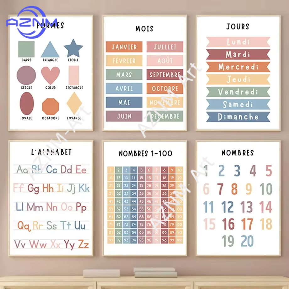 1PC ，English French Number Alp - огляд і ціна Kids Educational - Alphabet Numbers & More