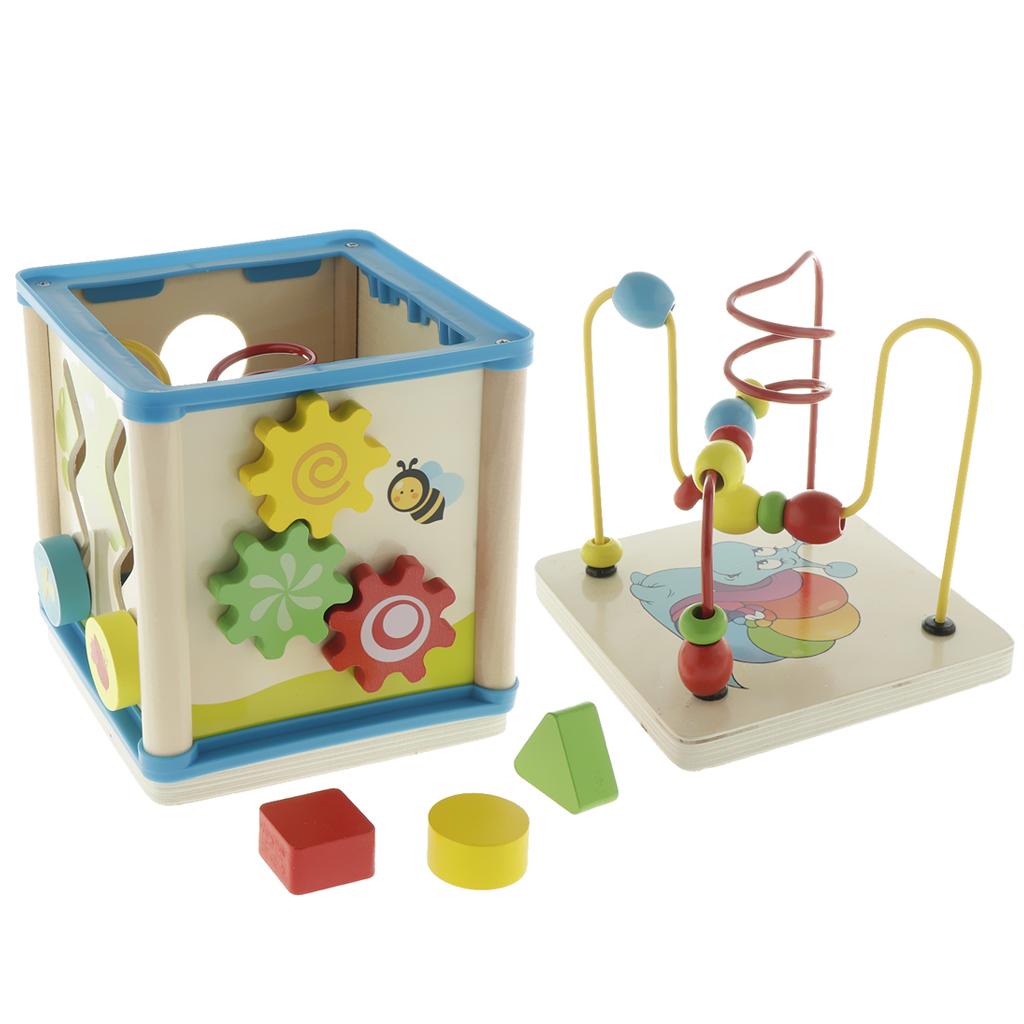 Wooden Activity Cube 3D Puzzle - огляд і ціна Abacus Counting Bead