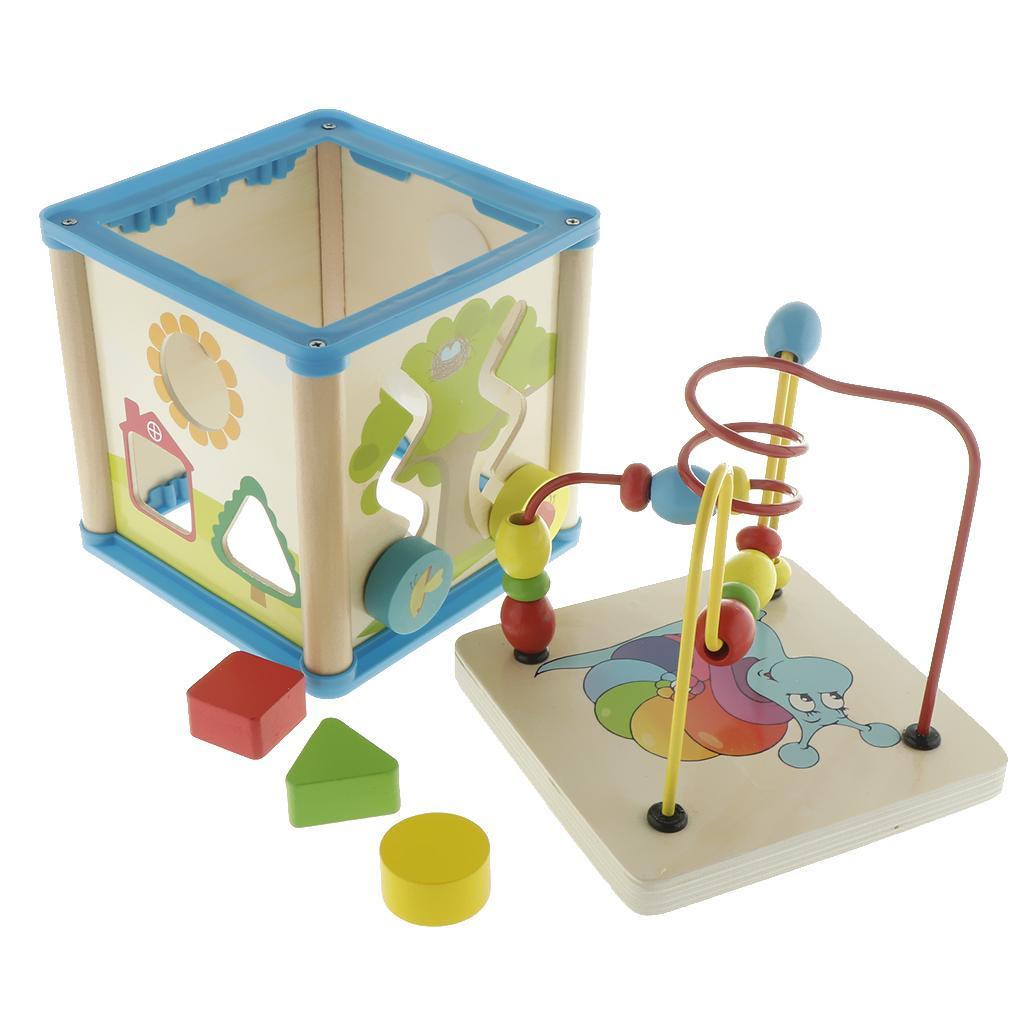 Wooden Activity Cube 3D Puzzle - огляд і ціна Abacus Counting Bead