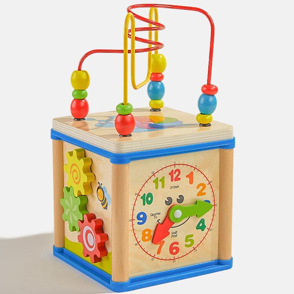 Wooden Activity Cube 3D Puzzle - огляд і ціна Abacus Counting Bead