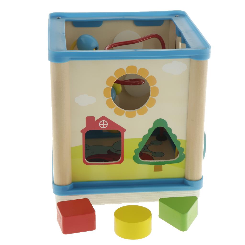 Wooden Activity Cube 3D Puzzle - огляд і ціна Abacus Counting Bead