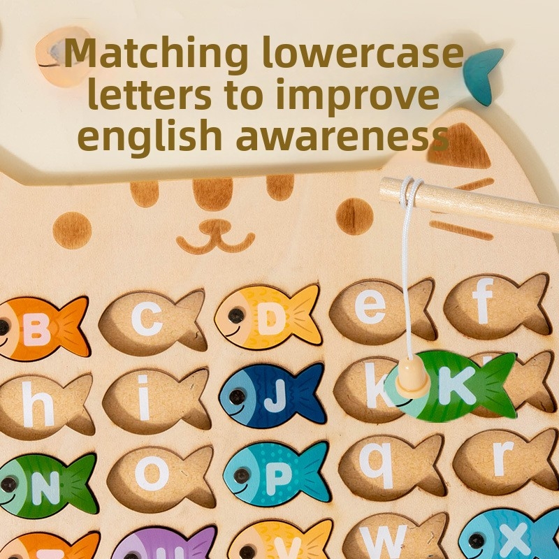 Wooden Magnetic Fishing Game K - огляд і ціна Abc Kids Early Education