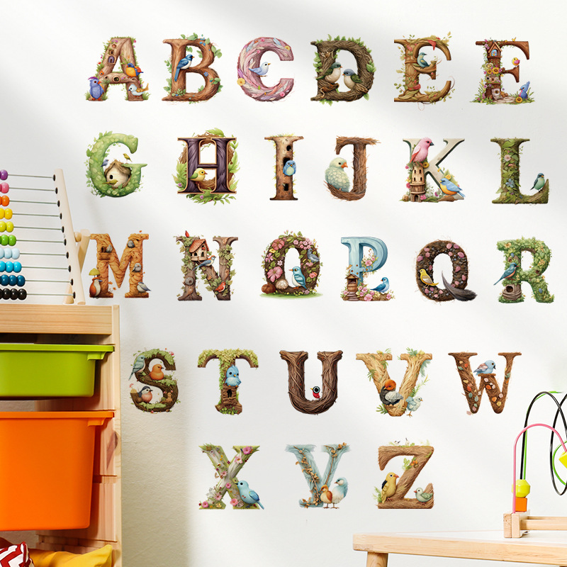 Cute Alphabet Vinyl Wall Decal - огляд і ціна Abc Kids Early Education