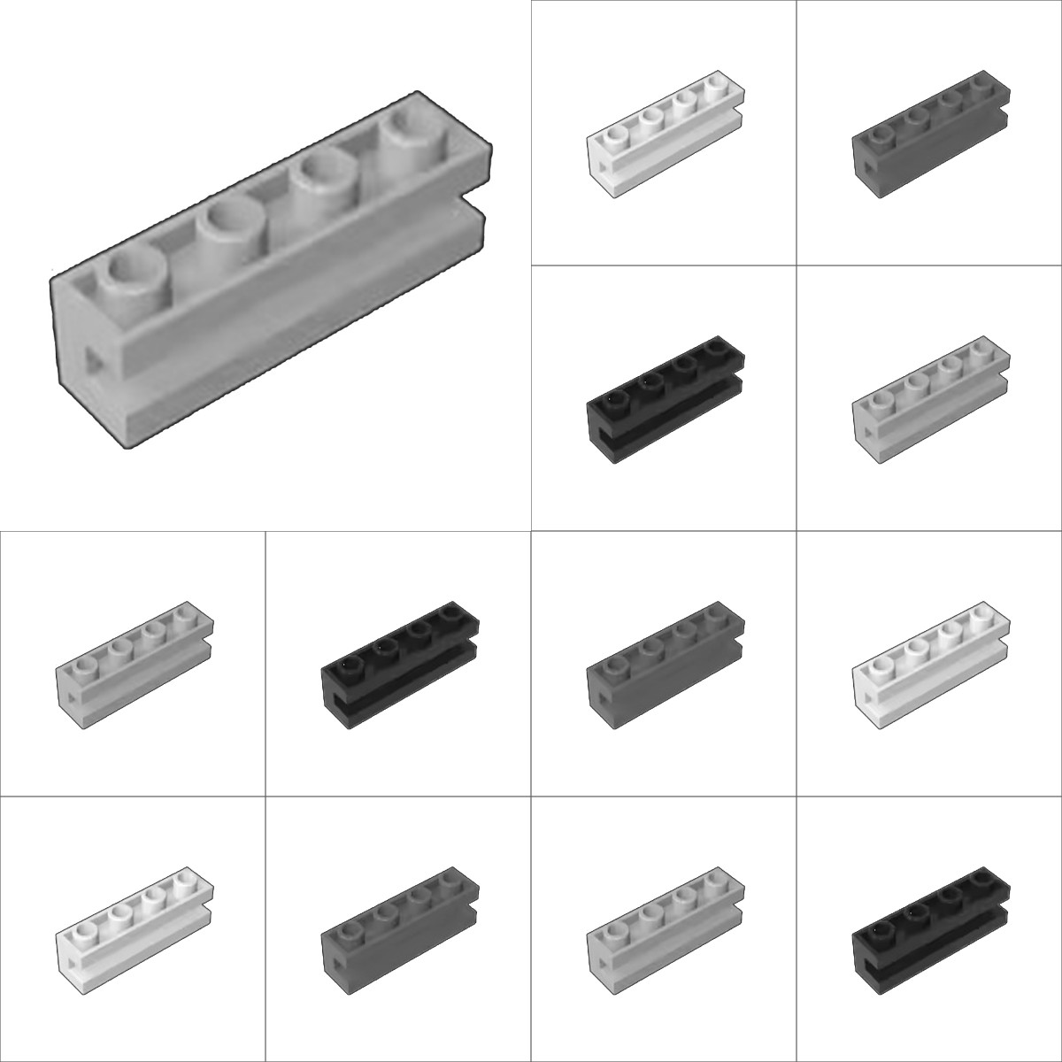 50pcs 2653 Modified 1x4 With C - огляд і ціна Kids Education Channel