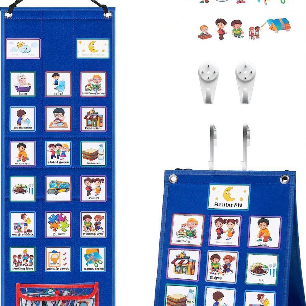 Visual Schedule Board For Kids - огляд і ціна Kids Education Charts