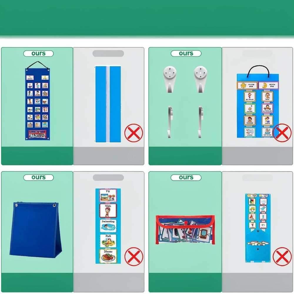 Kids Visual Routine Chart Dail - огляд і ціна Kids Education Charts